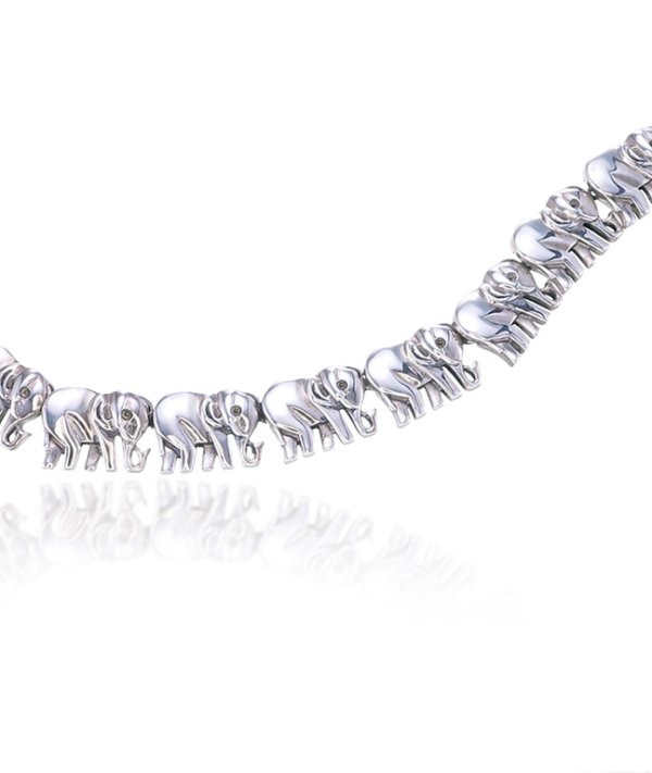 925 STERLING SILVER ELEPHANT BRACELET